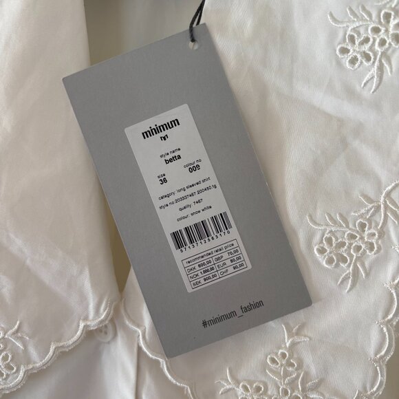 NWT Minimum "Betta" shirt - size 36 (US S) - Picture 5 of 5
